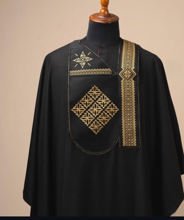 Oba's Regalia Agbada – Midnight Edition