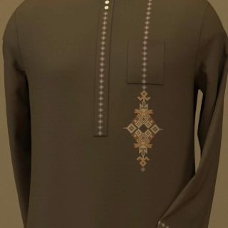 Sultan's Crest – Mocha Tribal Fusion Kaftan