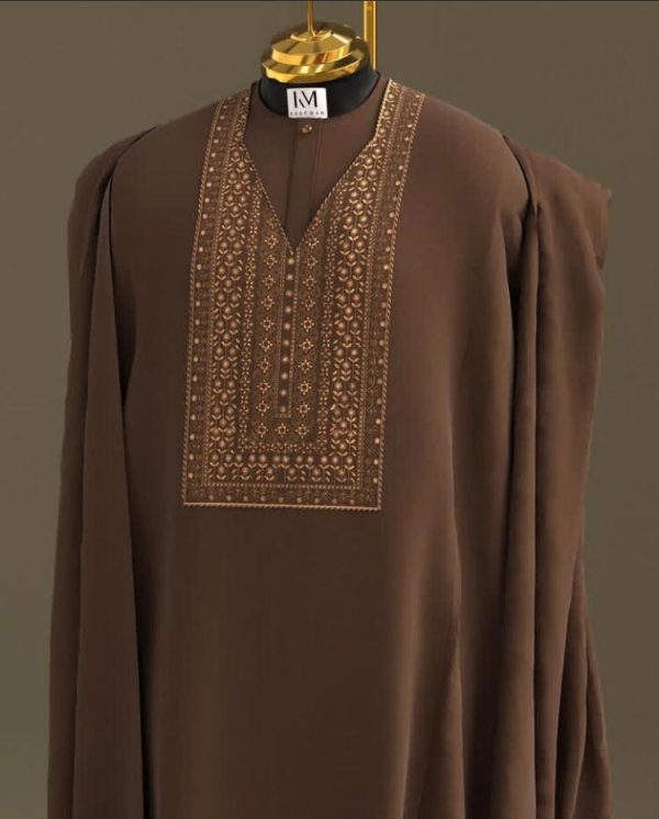 Zamani Dusk” - Deep Brown Agbada